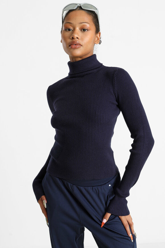 Bild von Gerippter Crop Strickpullover