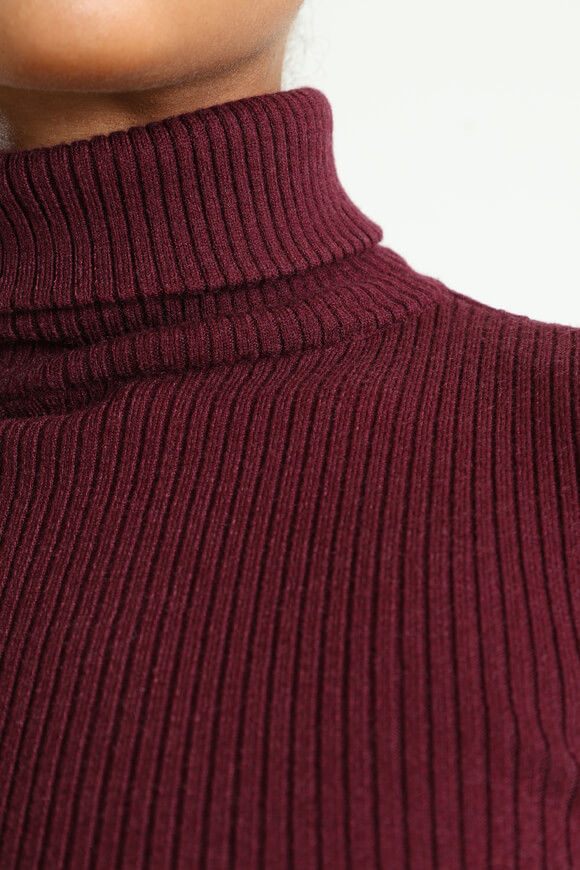 Bild von Gerippter Crop Strickpullover