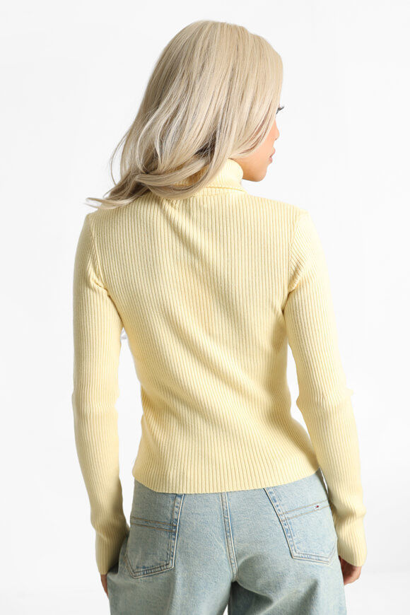 Bild von Gerippter Crop Strickpullover