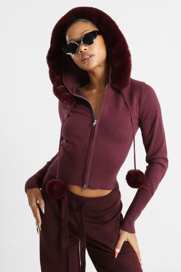 Bild von Crop Feinstrickjacke