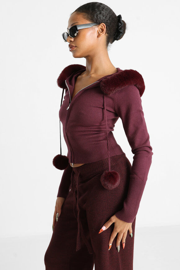 Bild von Crop Feinstrickjacke
