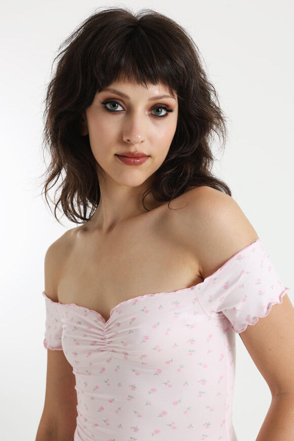 Image sur Off Shoulder Crop Shirt