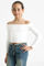 Image de Shirt court off shoulder manches longues