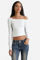 Bild von One Shoulder Crop Langarmshirt