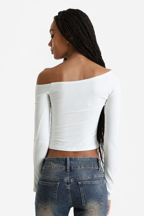 Image sur One Shoulder Crop Langarmshirt