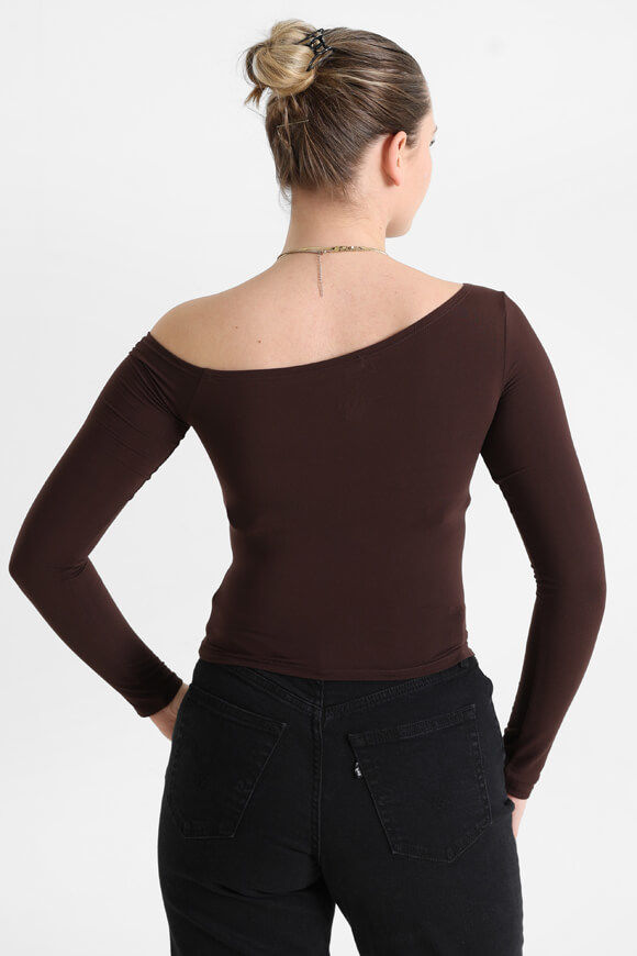 Bild von One Shoulder Crop Langarmshirt