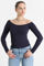 Image de Shirt court manches longues one shoulder