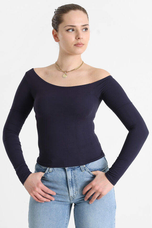 Bild von One Shoulder Crop Langarmshirt