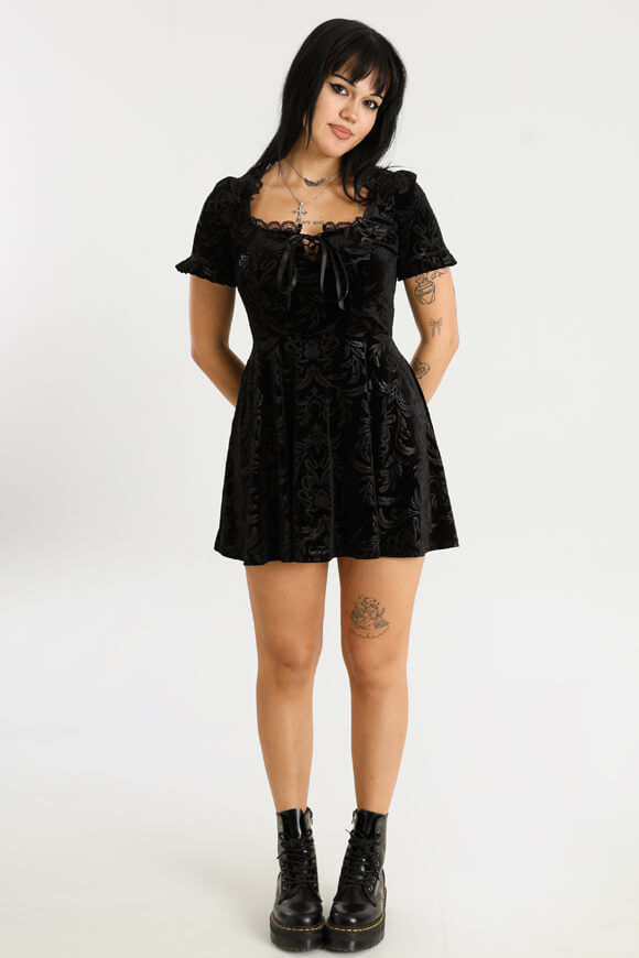 Image sur Samt Minikleid