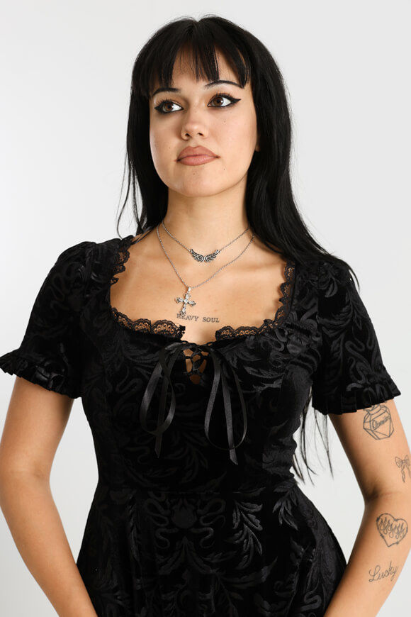 Image sur Samt Minikleid