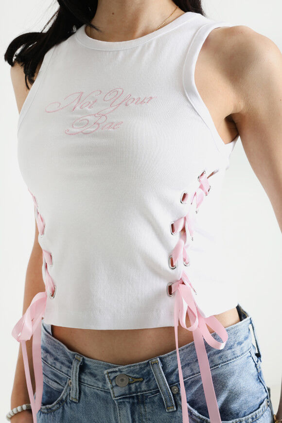 Bild von Geripptes Crop Tanktop