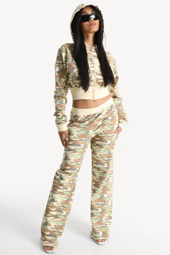 Bild von Crop Kapuzensweatjacke