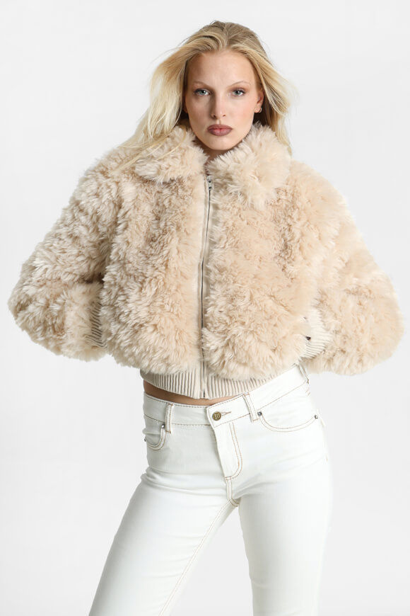 Image sur Kurze Kunstpelzjacke