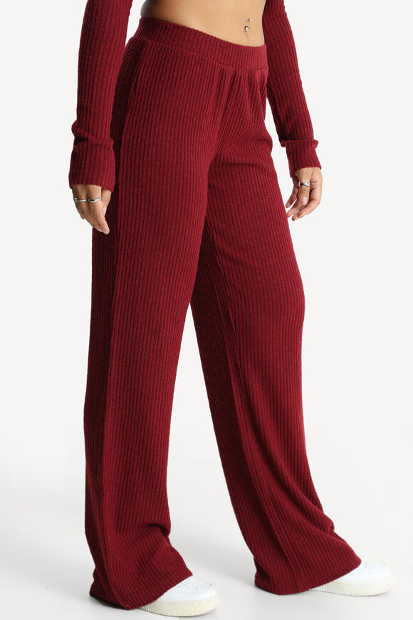 Image sur Pantalon en tricot côtelé