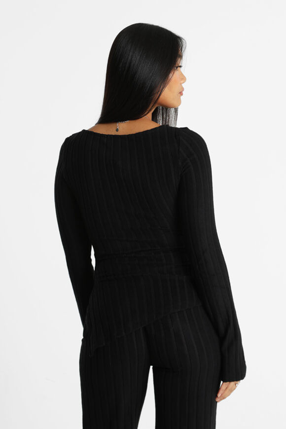 Image sur Gerippter Strickpullover