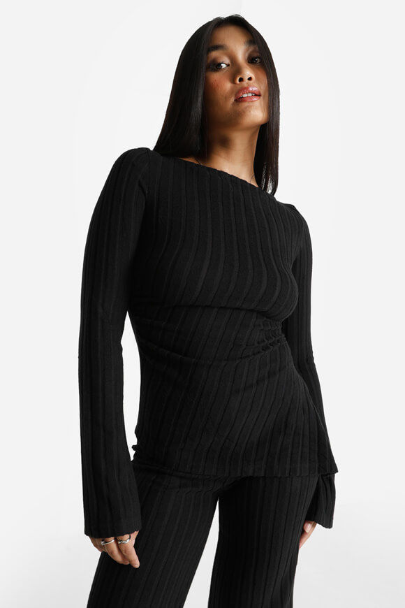 Image sur Gerippter Strickpullover