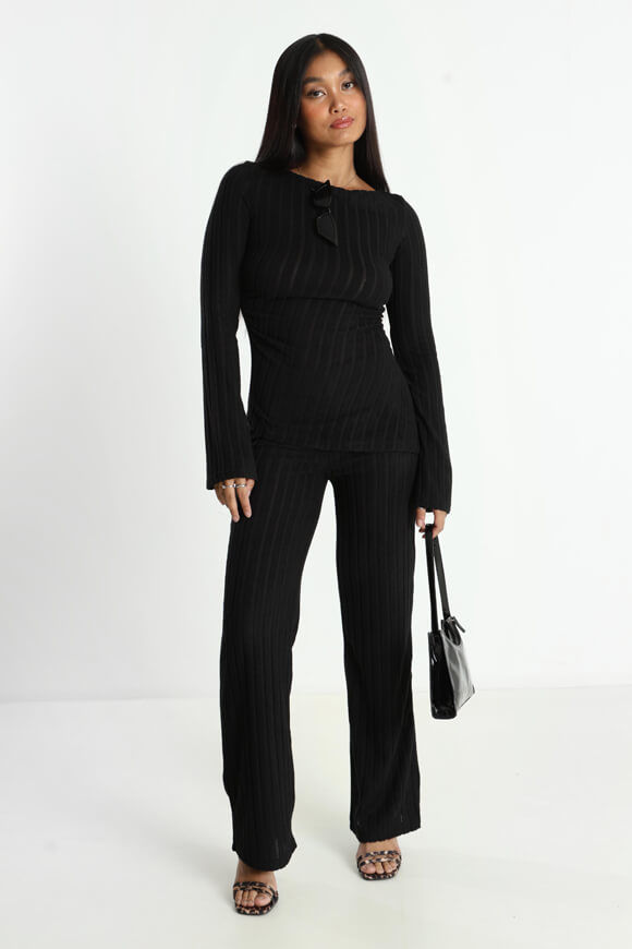 Image sur Gerippte Strickhose