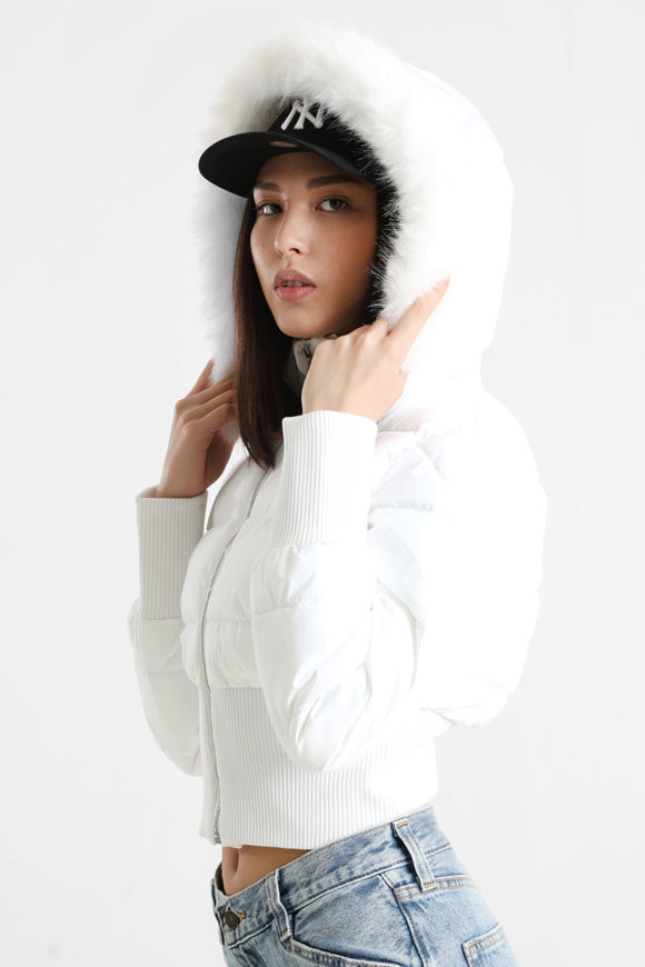 Bild von Crop Pufferjacke