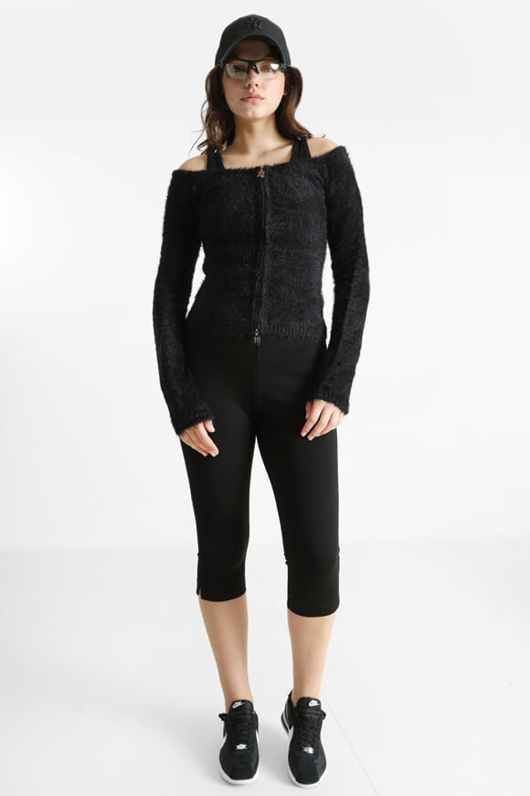 Image sur Off Shoulder Hairy Strickpullover