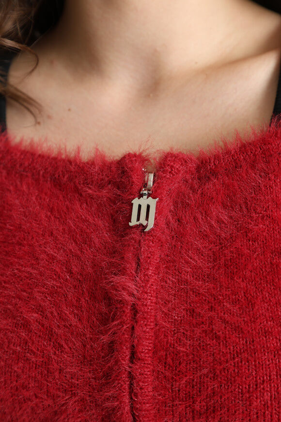 Bild von Off Shoulder Hairy Strickpullover