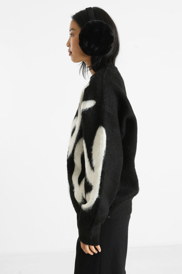 Bild von Oversize Grobstrickpullover