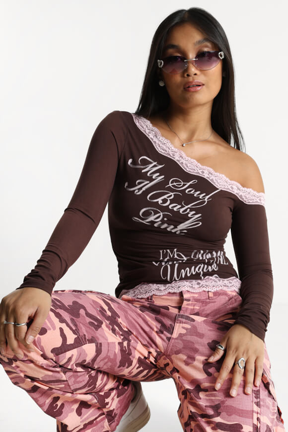 Bild von One Shoulder Langarmshirt