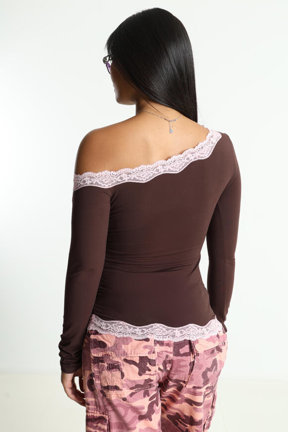 Bild von One Shoulder Langarmshirt