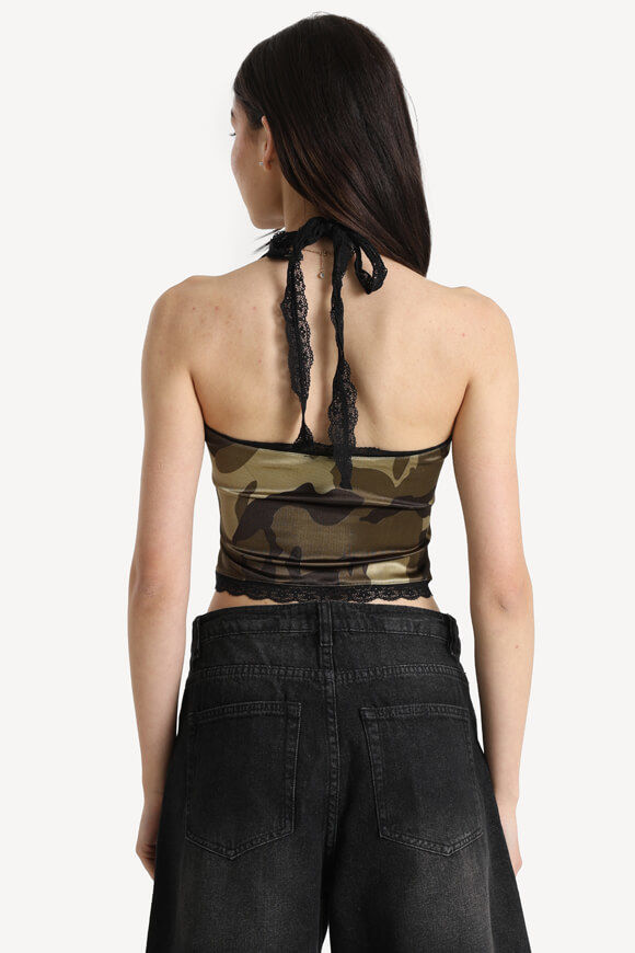 Image sur Neckholder Satin Crop Top