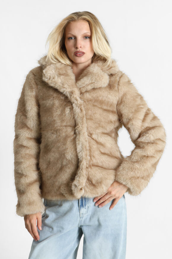 Bild von Kurzer Faux Fur Mantel