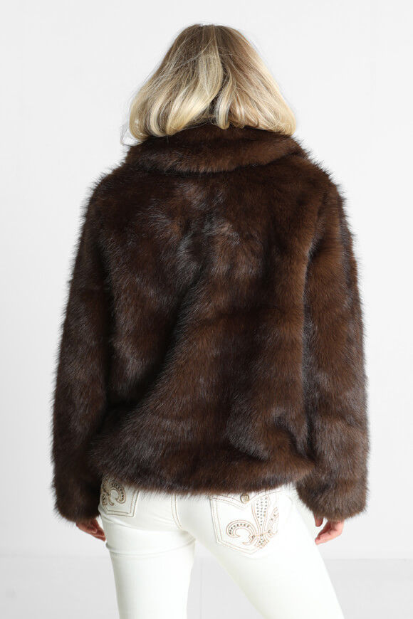 Bild von Kurzer Faux Fur Mantel