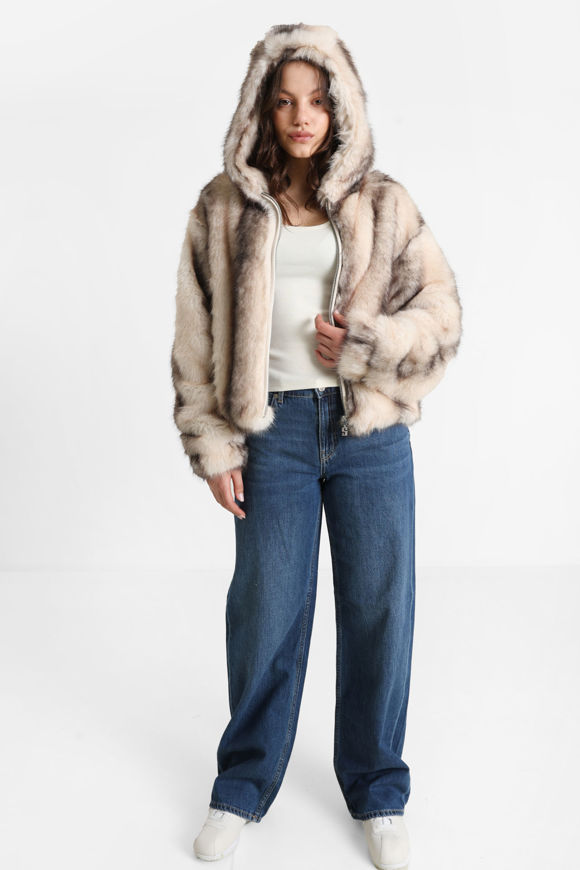 Bild von Oversize Kunstpelzjacke
