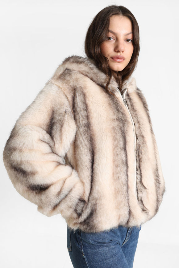 Bild von Oversize Kunstpelzjacke