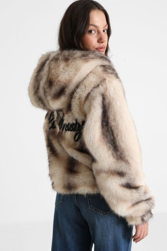 Bild von Oversize Kunstpelzjacke