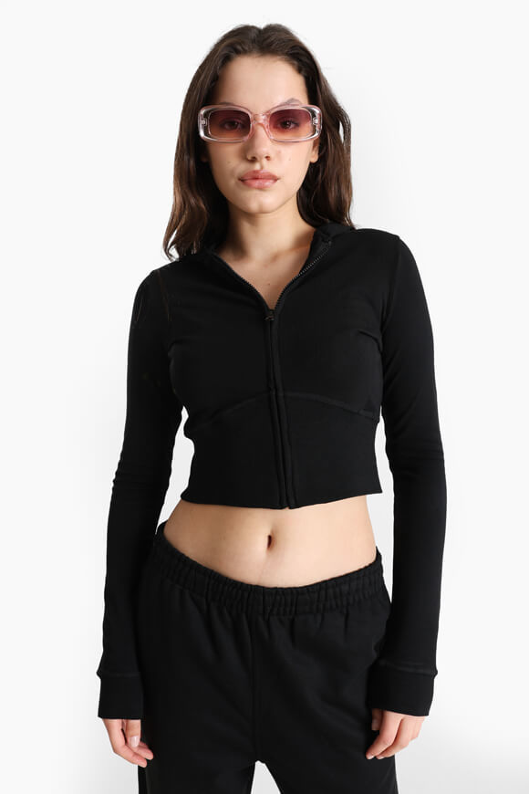Bild von Crop Kapuzensweatjacke