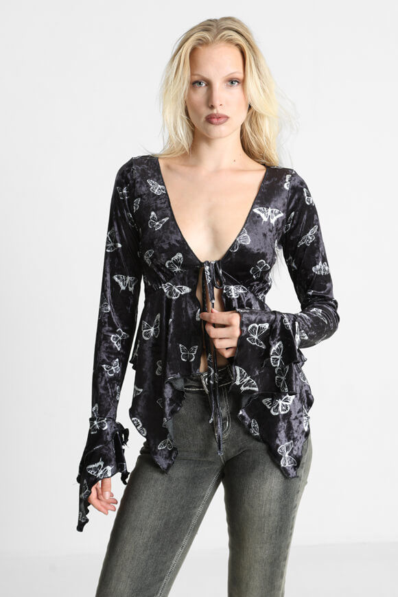 Image sur Samt Bluse