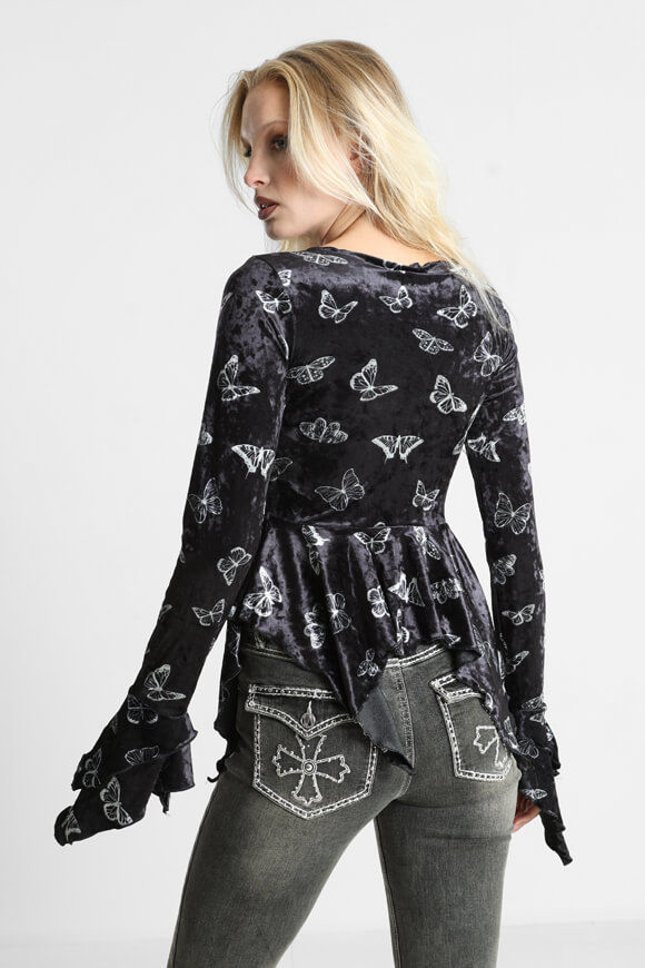 Image sur Samt Bluse