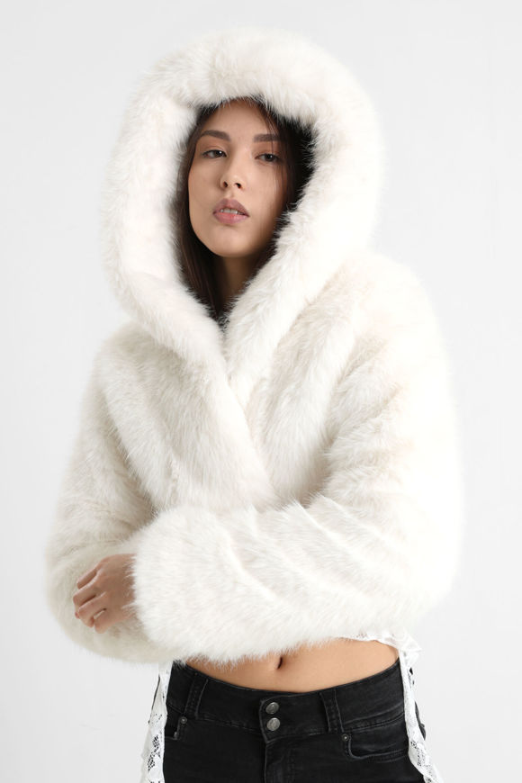 Bild von Kurze Kunstpelzjacke