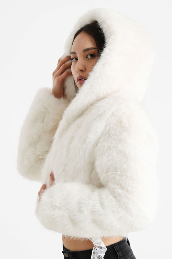 Bild von Kurze Kunstpelzjacke