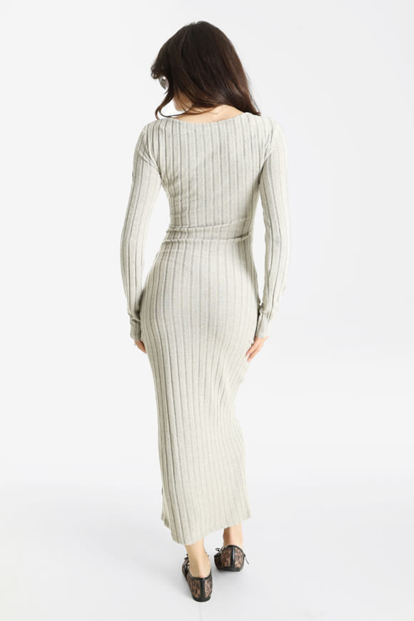 Image sur Geripptes Strickmaxikleid