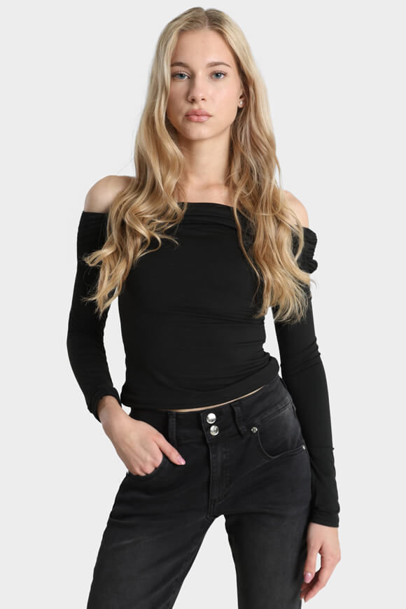 Bild von Off Shoulder Langarmshirt