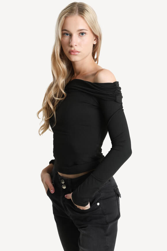 Bild von Off Shoulder Langarmshirt