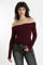 Bild von Off Shoulder Langarmshirt