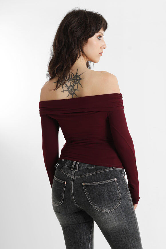 Bild von Off Shoulder Langarmshirt