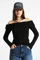 Image de shirt off shoulder manches longues à brillants