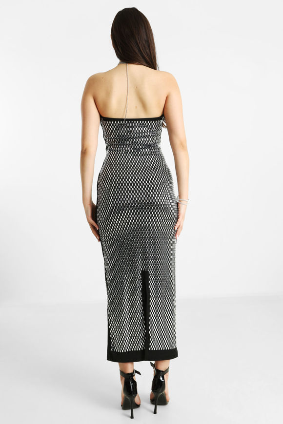 Bild von Bandeaukleid mit Strass