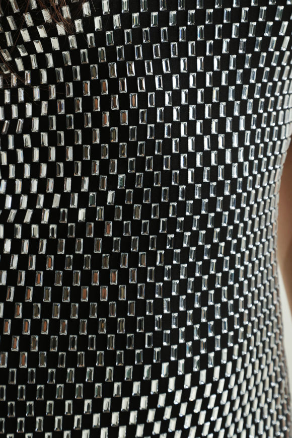 Bild von Bandeaukleid mit Strass