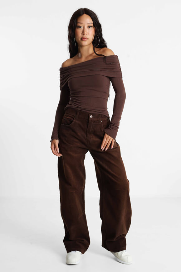 Bild von Off Shoulder Langarmshirt