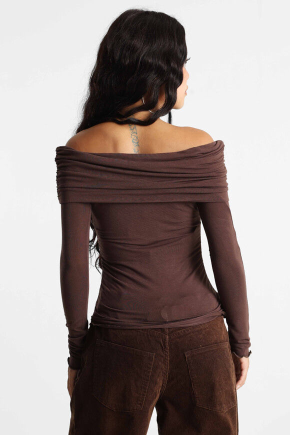 Bild von Off Shoulder Langarmshirt
