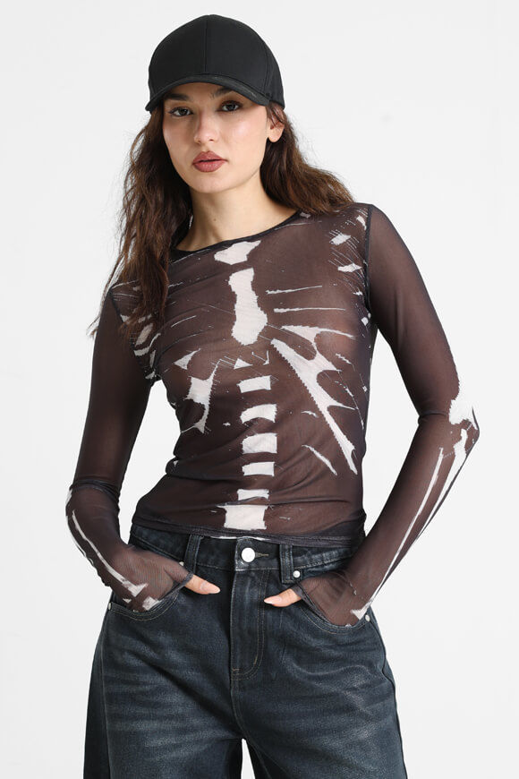 Bild von Mesh Langarmshirt