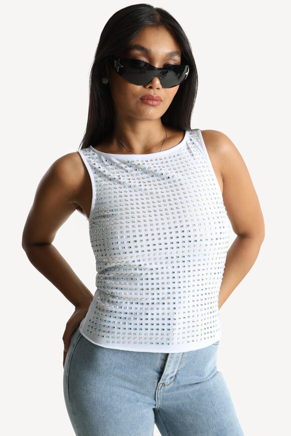 Bild von Mesh Crop Top mit Strass
